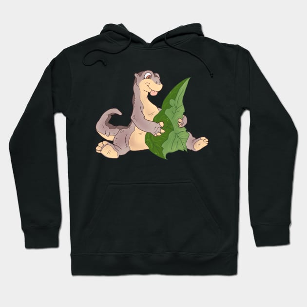 Little Foot's Tree Star Hoodie by sky665